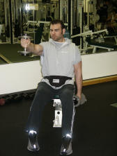 shoulder strengthening; deltoids; seated front raise