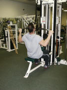 back strength training : lat pull down