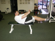 abdominal strength training; sit ups