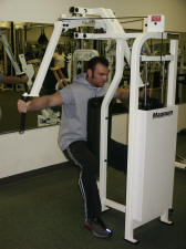 shoulder strengthening; deltoids; reverse machine fly