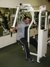 shoulder strengthening;deltoids;  reverse machine fly