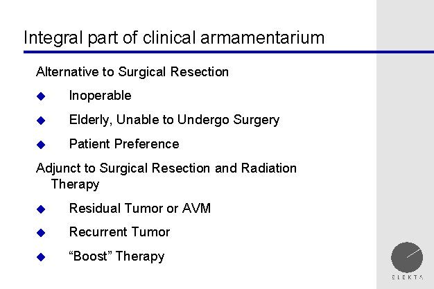 indications for gamma knife treatment