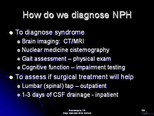 diagnosis of nph